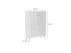 Modern Shoe Storage Cabinet 2 Doors Footwear Stand Rack Unit Cupboard White