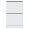 Vopese Shoe Cabinet White 60x34x96.5 Engineered Wood, Shoe Storage O5F8