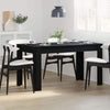 Black Oak Dining Table 140x74.5x76 cm - Made of Engineered Wood