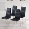 Dining Chairs in Faux Leather Modern Kitchen Chairs Side Stools Upholstery Seat