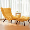 Huge Egg Chair Banana Sofa Armchair with Stool for Bedroom Living Room Fireside