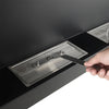 Bio Ethanol Fireplace Fire Burner Wall Mounted / Insert Heater 140x40 with Glass