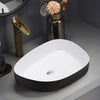 Irregular Ceramic Basin Sit-on Countertop Wash Basin Sink Bathroom Washing Bowl