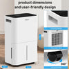 25L/Day Dehumidifier Electric Air De-Humidifier Portable Quiet 3 Modes 24H Timer