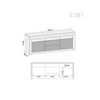160cm TV Unit Cabinet | Sideboard Cupboard | Black High Gloss Doors | Modern
