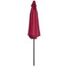 XL 3M Round Outdoor Parasol Tiltable Canopy Garden Patio Umbrella Sun Shelter