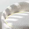 TeddyFleece Vanity Stool Dressing Table Chair Plush Pouffe Makeup Ottoman Pouffe