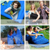 Double Sleeping Bag 4 Seasons Lightweight Camping Bag w/2 Pillows & Carrying Bag