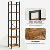 6Tier Industrial Corner Shelf Freestanding Tall Corner Storage Bookshelf Furnitu