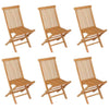 7 Piece Garden Dining Set Solid Teak Wood