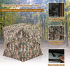 Costway Hunting Blind for 2-3 People 360° One Way See Through Ground Blind