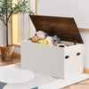Flip-top Storage Chest 2-in-1 Modern Wooden Storage Bench Trunk Organizer Bench