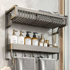 Bathroom Rack Wall Mount Storage Shelf Shower Caddy Organiser Towel Rail Holder