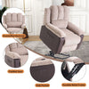Electric Powered Lift Recliner Sofa Massage Heated Armchairs for Elderly Brown