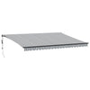 qohoio Automatic Retractable Awning with LEDs Anthracite&White 500x300 W1Y6