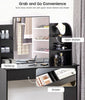 Dressing Table with Drawers Mirror Set Bedroom Black Makeup Desk Vanity Table UK