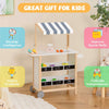 Wooden Grocery Store Portable Play Store Toddler Supermarket Toy