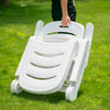 Plastic Garden Sun Lounger Outdoor Folding Day Bed Chair Beach Pool Recliner
