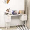 Home Office Desk Computer Desk Study Writing Table PC Workstation W/ 4 Drawers