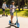 Adult Teens Kick Scooter Foldable Ride On 2 Big Wheels Adjustable W/ LED Light