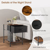 2-tier Nightstand Bedside End Sofa Coffee Table Beside Storage Table With Drawer