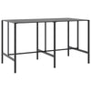 11 Piece Garden Bar Set Black -coated Steel H0T9