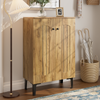 Modern 2-Door Shoe Cabinet 60x31.5x95cm Hallway Storage with Adjustable Shelves