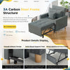 Convertible Sofa Bed 3-in-1 Pull out Arm Chair Folding Recliner Sleeper