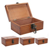 Lockable Wooden Gift Chest Box Plain Various Size Keepsake Fathers Day Storage