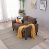 2 Seater faux leather/Linen Fabric Love Seat Sofa Armchair with Footstool Couch