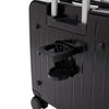Wheeled Black Suitcase Cabin Trolley Bag Hand Luggage Carry On Travel Case
