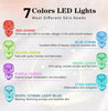 7 LED Light Photon Therapy Face Neck Mask Rejuvenation Skin Wrinkles Anti-aging