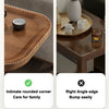 C Shaped Brown Side Table For Couch Adjustable Height Bedroom Coffee End Table