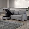 3 Seater Corner Sofa Bed Hidden Storage Convertible Pull Out -L Shaped Sofa Bed