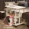 Over Bed Table Storage Shelf Aid Hospital Height Adjustable Laptop Tray Trolley