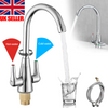 Sink Mixer Taps Swivel Spout Single Lever Tap Mono Chrome Faucet Modern Kitchen
