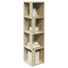 WALPLUS Corner Cabinet Sonoma Oak 33x33x132 cm Engineered Wood Storage Unit