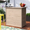 125*110cm Wooden Garden Cocktail Bar Home Bar Table Pub Counter Reception Desk
