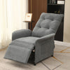 Electric Power Recliner Recliner Chair Grey Fabric Sofa Living Room Armchair