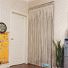 Macrame Beaded Curtain Door Curtains Boho Wedding Backdrop Decor Beige 90x180cm