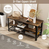 Industrial TV Stand for TVs up to 50 Inch 3 Tier TV Console Table Media Center
