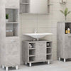 Bathroom Cabinet Concrete Grey 60x32x53.5 cm Engineered Wood