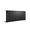Black Horizontal Radiator 600x1428 Single Flat Panel Central Heating Modern Rads