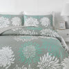 Flowers Patchwork Bedspread Quilted Coverlet Set Bedding Pillowcase Double Size