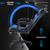 Massage Gaming Chair Leather Racing Office Executive Recliner with Leg Rest Smhn