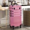 Large Makeup Trolley Case Beauty Vanity Hairdressing Case on Wheels with Drawers