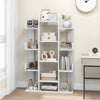 Display Cube Shelf Tall Bookcase Storage Organizer w/13 Open Shelves White