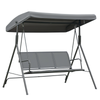 3 Seater Garden Swing Chair Patio Hammock Outdoor Bench Seat Canopy Steel Frame