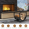 U-Shaped Firewood Log Rack Wood Storage Holder Firewood Storage Rack Fireplace