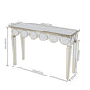 Attracting Rectangular Mirrored Console Table w/Lantern-shape Design for Hallway